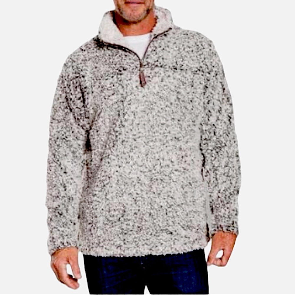 True Grit Men’s Frost Tip 1/4 Zip Sherpa Pullover